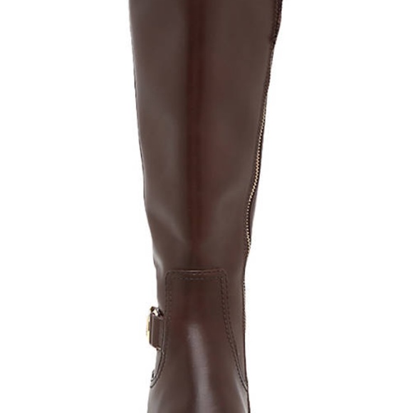 SOLD x Michael Kors Brown Leather Zip Riding Boots - Picture 5 of 13
